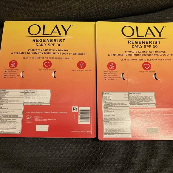 4 x Olay Face Moisturizer Regenerist Microsculpting Cream With SPF 30 Sunscreen - Picture 3 of 6